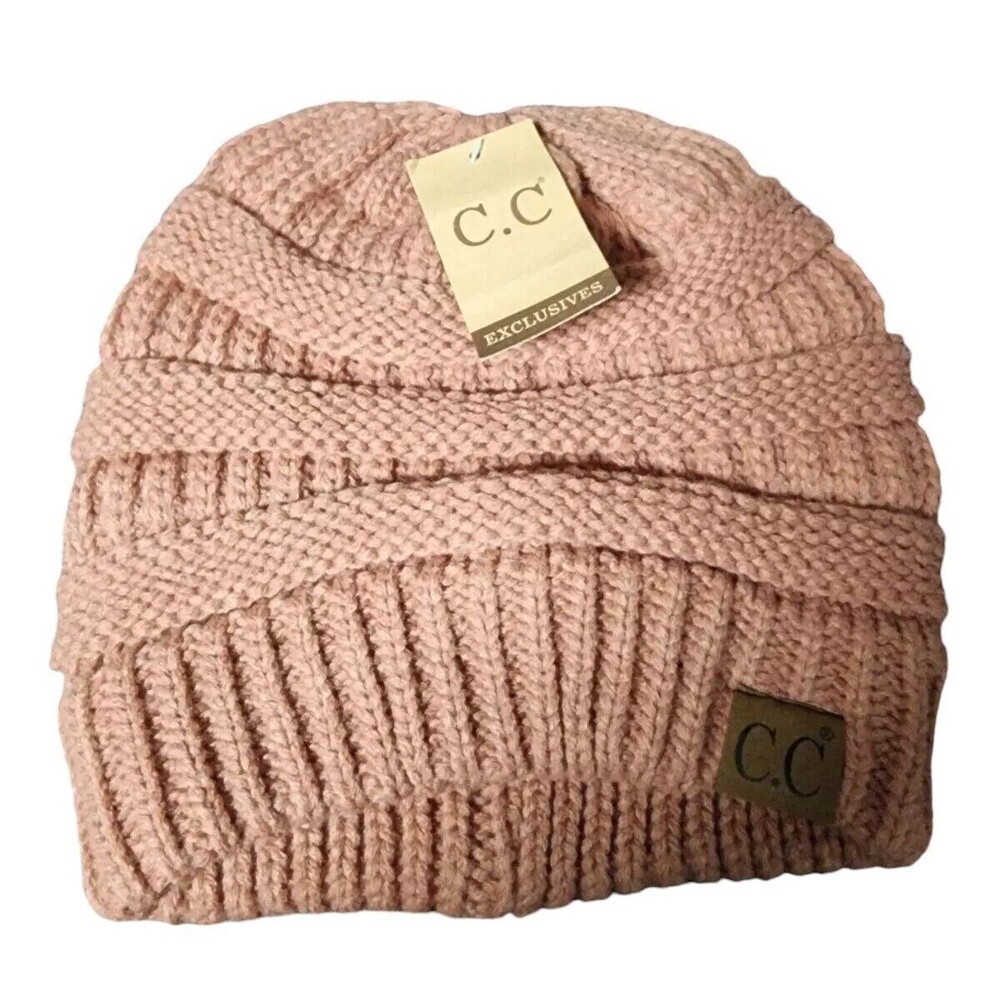 CC Beanie Knit Mauve NEW